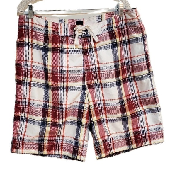 GAP Other - Gap Window Pane‎ Plaid Swim Bathing Trunks Men's Size Large